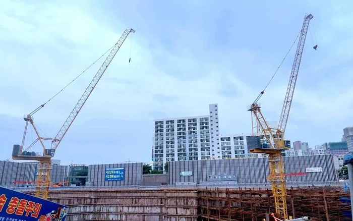 闪耀韩国 | 云顶国际塔机深耕海外高端市场