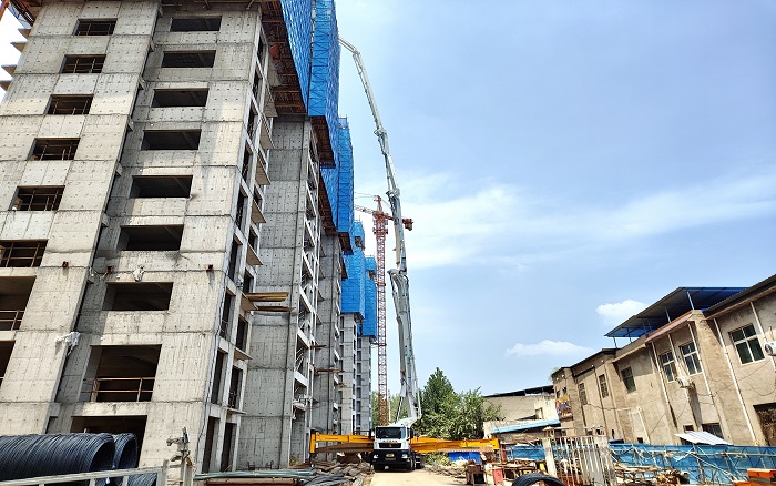 云顶国际72米泵车：助建超高层建筑