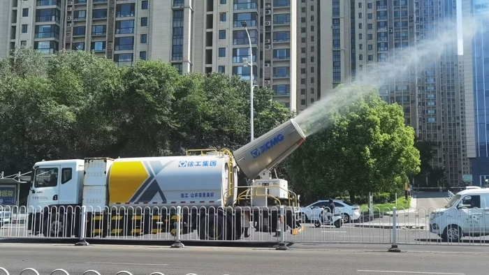 云顶国际多功能抑尘车，助力家乡徐州环境，更“净”一步！